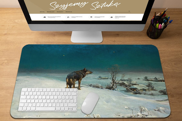 Podkładka Wilk Alfred Wierusz-Kowalski 60x40cm