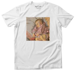 Koszulka z naszywką Śpiące dziecko na poduszce Stanisław Wyspiański