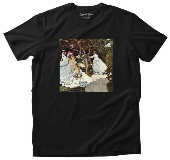 Koszulka z naszywką Kobiety w ogrodzie Claude Monet