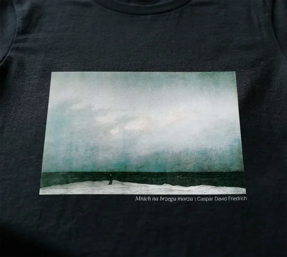 Koszulka z nadrukiem Mnich na brzegu morza Caspar David Friedrich
