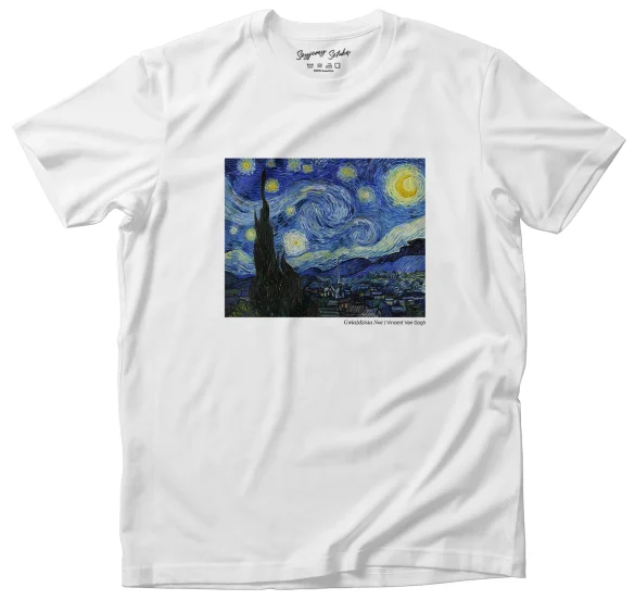 Koszulka z nadrukiem Gwiaździsta Noc Vincent Van Gogh