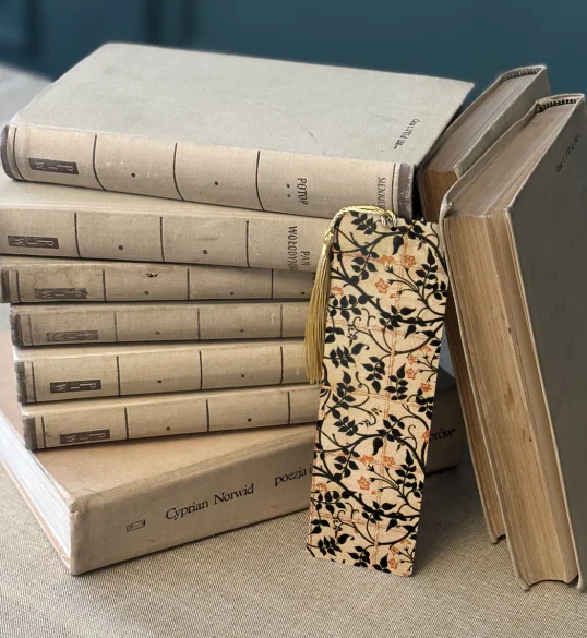 Zakładka do książki Projekt kurtyny jaśminowej William Morris