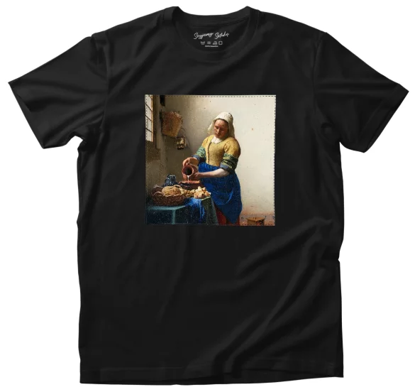 Koszulka z naszywką Mleczarka Jan Vermeer