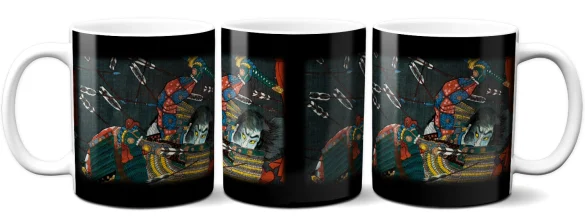 Kubek Bitwa pod Shijō Nawate Utagawa Kuniyoshi