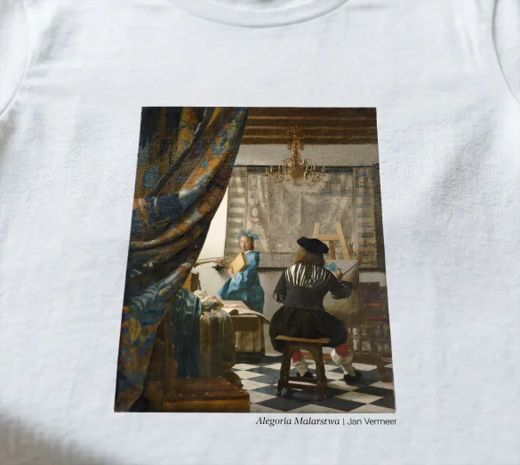 Koszulka z nadrukiem Alegoria Malarstwa Jan Vermeer