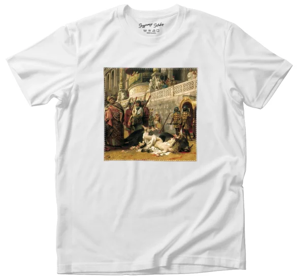 Koszulka z naszywką Dirce chrześcijańska Henryk Siemiradzki