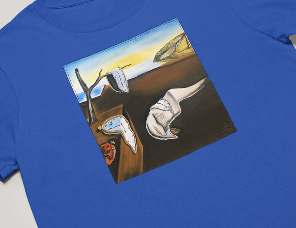 Koszulka z naszywką Trwałość pamięci Salvador Dali