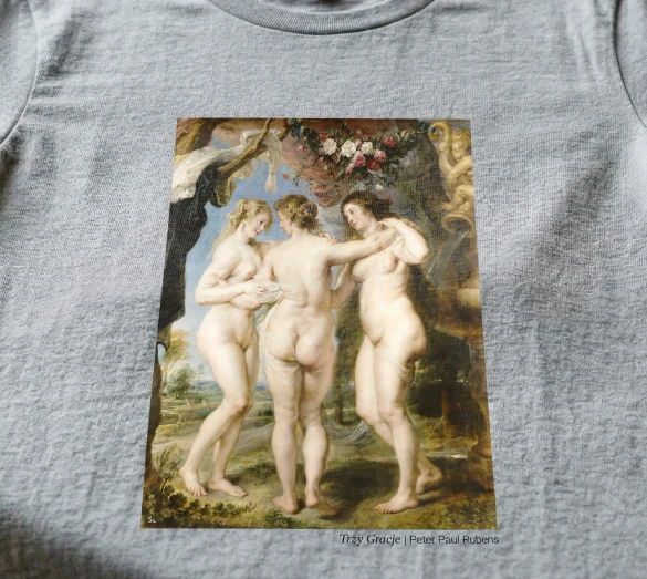 Koszulka z nadrukiem Trzy Gracje Peter Paul Rubens