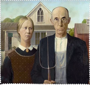 Ściereczka do okularów American Gothic Grant Wood