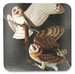 Podkładka pod kubek Barn Owl, Tyto Alba James Audubon