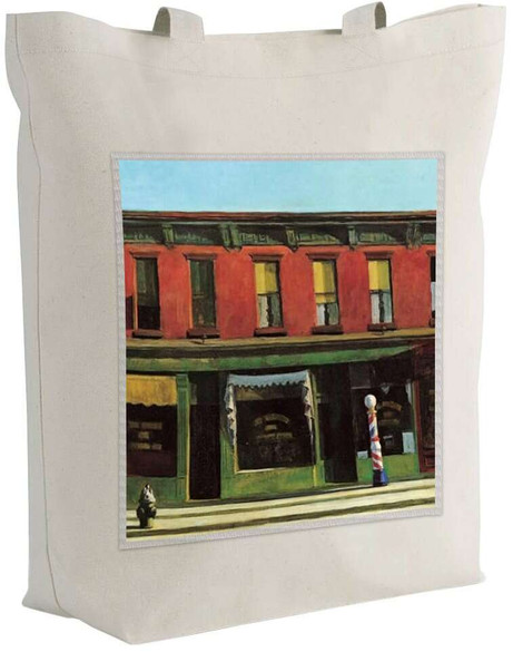 Torba z naszywką Wczesny niedzielny poranek Edward Hopper