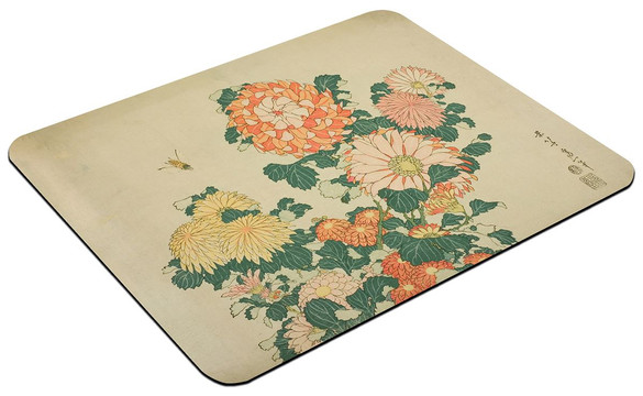 Podkładka Chryzantemy i pszczoła Katsushika Hokusai 60x40cm