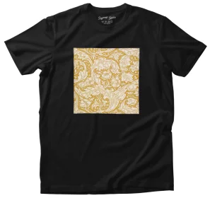 Koszulka z naszywką Bachelors Button William Morris