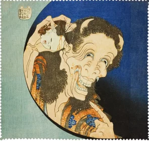 Ściereczka do okularów Śmiejący się Demon Katsushika Hokusai