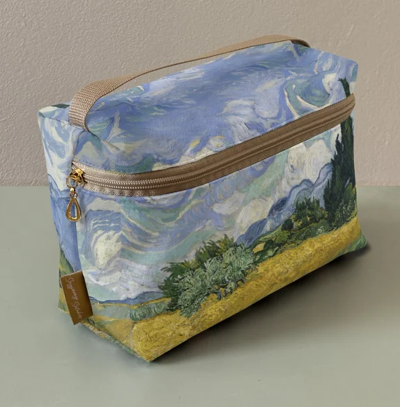 Kosmetyczka kuferek Pole pszenicy z cyprysami Vincent Van Gogh