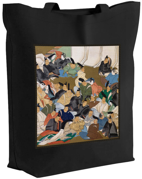 Torba z naszywką 36 poetów Ogata Korin