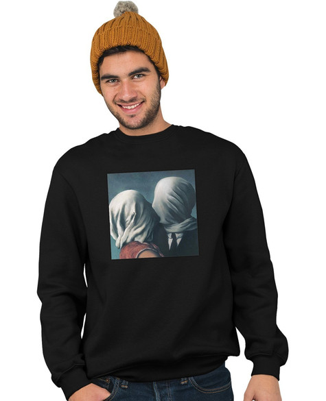 Bluza z naszywką Kochankowie René Magritte