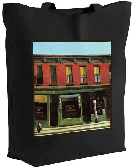 Torba z naszywką Wczesny niedzielny poranek Edward Hopper