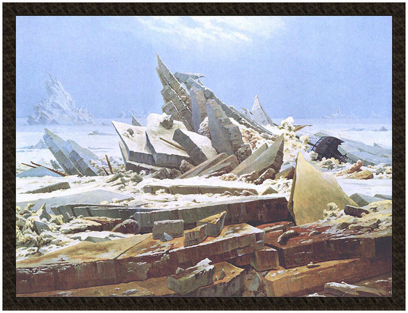 Naszywka Morze lodu Caspar David Friedrich