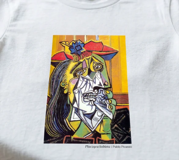 Koszulka z nadrukiem Płacząca kobieta Pablo Picasso