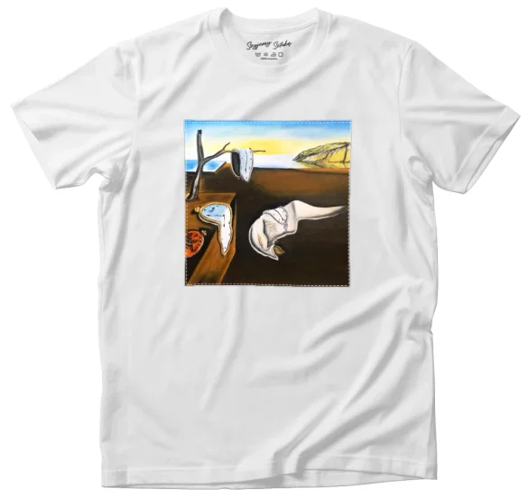 Koszulka z naszywką Trwałość pamięci Salvador Dali