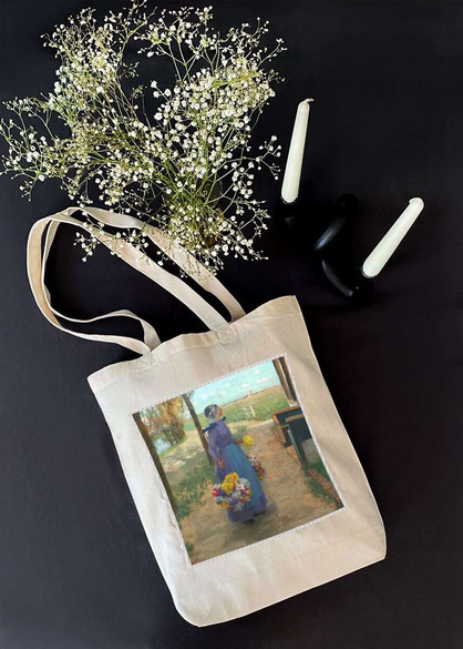 Torba z naszywką Kwietna dziewczyna w Holandii George Hitchcock