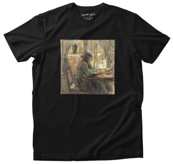 Koszulka z naszywką Julia przy stole Berthe Morisot