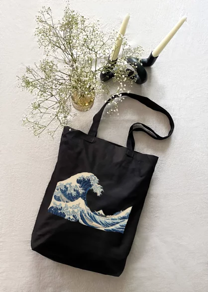 Torba bawełniana Wielka Fala w Kanagawie Katsushika Hokusai