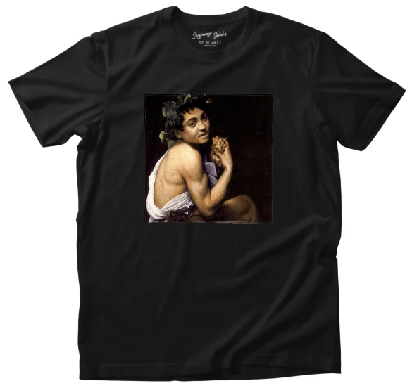 Koszulka z naszywką Chory Bachus Caravaggio