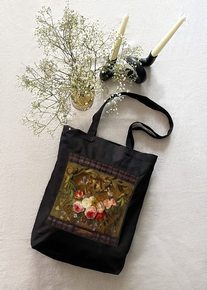 Torba z naszywką Dekoracyjna martwa natura Z girlandą kwiatów Jan van Kessel (starszy)