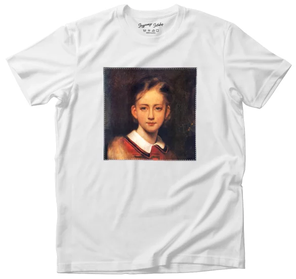 Koszulka z naszywką Portret dziewczynki Artur Grottger