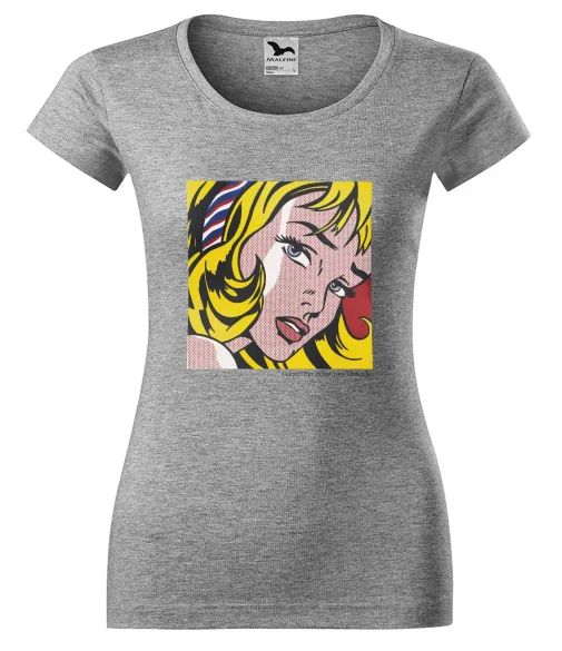 Bluzka damska Girl with Hair Ribbon Roy Lichtenstein