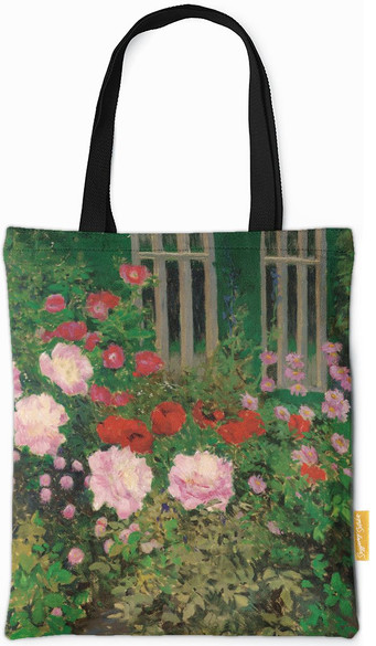 Torba na ramię Kwitnące kwiaty na ogrodzeniu ogrodu Koloman Moser