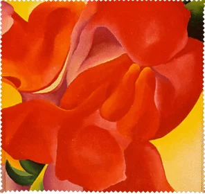 Ściereczka do okularów czerwona kanna Georgia O’Keeffe