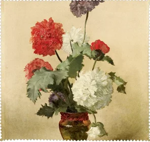 Ściereczka do okularów Peonie (maki) Anna Bilińska-Bohdanowiczowa