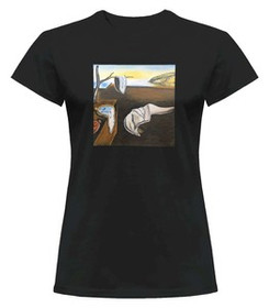 Bluzka damska z naszywką Trwałość pamięci Salvador Dali