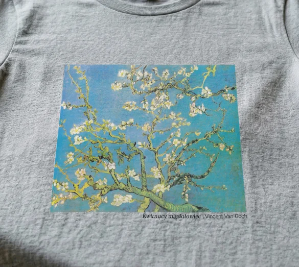 Koszulka z nadrukiem Kwitnący migdałowiec Vincent Van Gogh