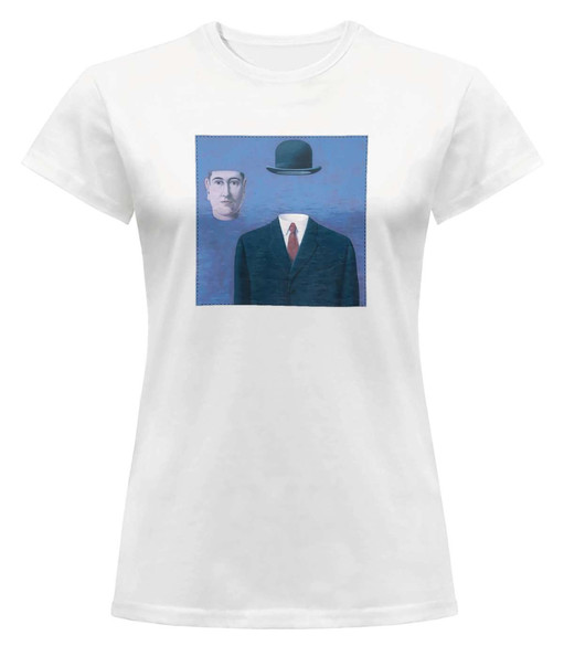 Bluzka damska z naszywką XL Pielgrzym René Magritte