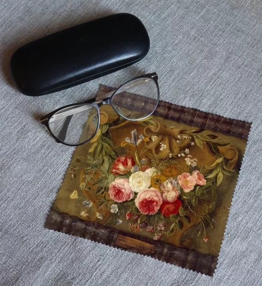 Ściereczka do okularów Dekoracyjna martwa natura Z girlandą kwiatów Jan van Kessel (starszy)