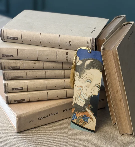 Zakładka do książki Śmiejący się Demon Katsushika Hokusai