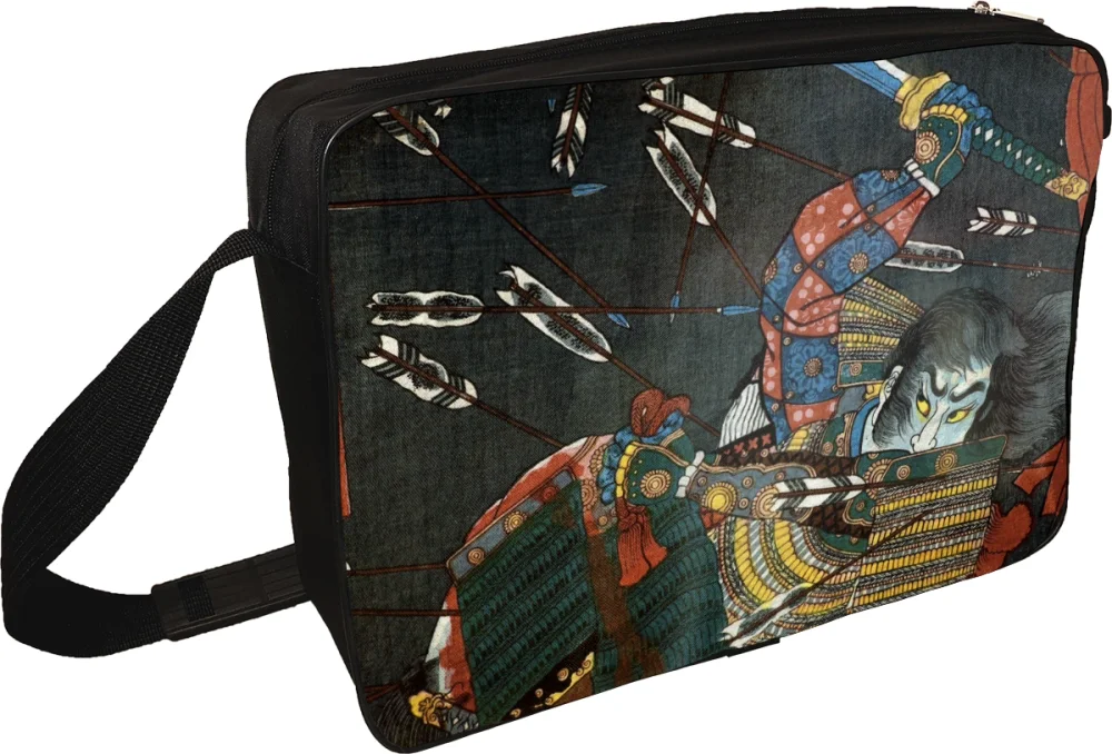 Torba na ramię Bitwa pod Shijō Nawate Utagawa Kuniyoshi
