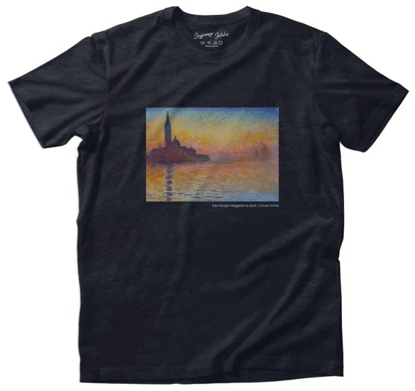 Koszulka z nadrukiem San Giorgio maggiore at dusk Claude Monet
