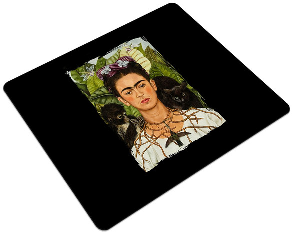 Podkładka Autoportret z cierniowym naszyjnikiem i kolibrem Frida Kahlo 24x19cm