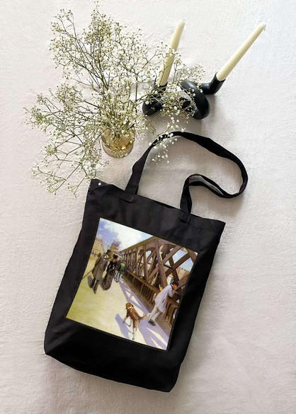 Torba z naszywką Most Europy Gustave Caillebotte