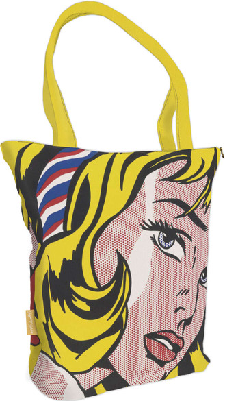 Torba na ramię shopper Girl with Hair Ribbon Roy Lichtenstein