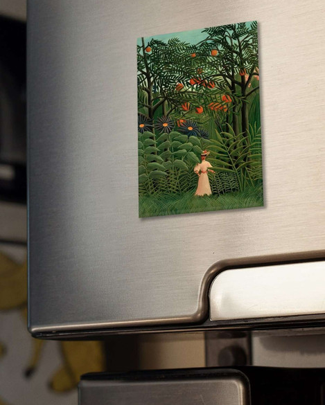 Magnes Woman Walking in an Exotic Forest Henri Rousseau