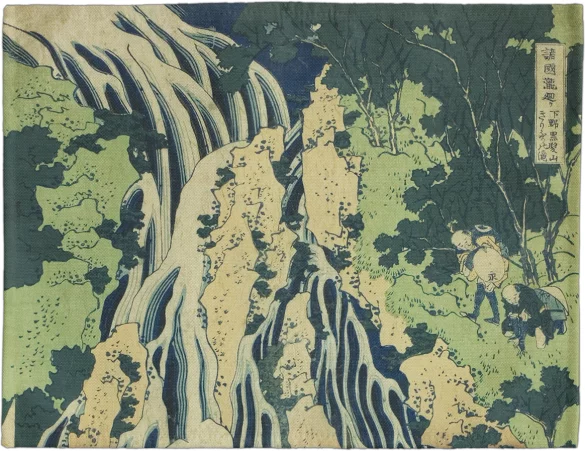 Podkładka na stół Wodospad Kirifuri na górze Kurokami w prowincji Shimotsuke Katsushika Hokusai