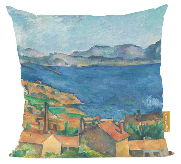 Poduszka Zatoka Marsylii widziana z L​ ​Estaque​ 1885​ Paul Cezanne