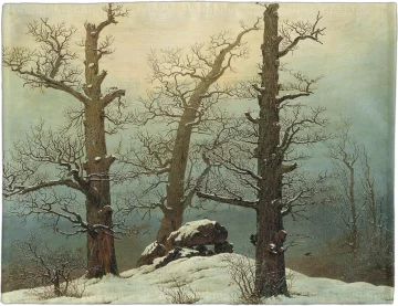 Podkładka na stół Dolmen w śniegu Caspar David Friedrich