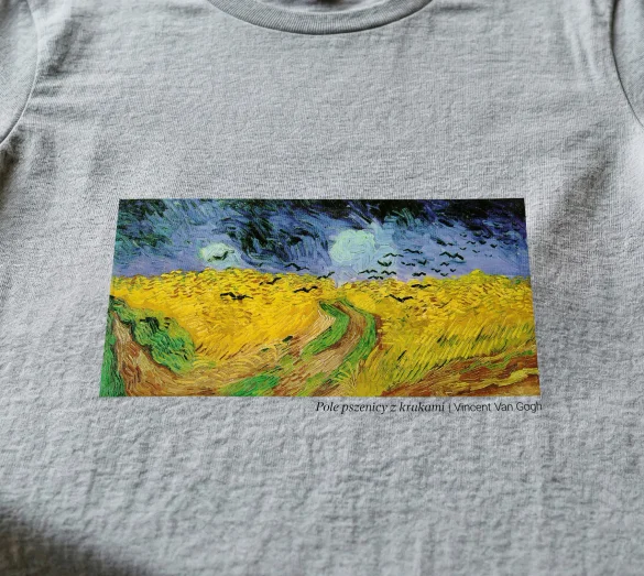 Bluzka damska Pole pszenicy z krukami Vincent Van Gogh